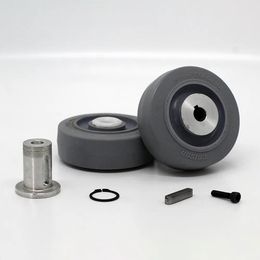 COLSON PERFORMA Wheel 6" X 1-1/2" With 1/2" ID - Non-Marking, Quiet, For Carts & More